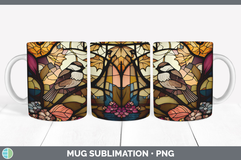 stained-glass-chickadee-bird-mug-wrap-sublimation-coffee-cup-designs