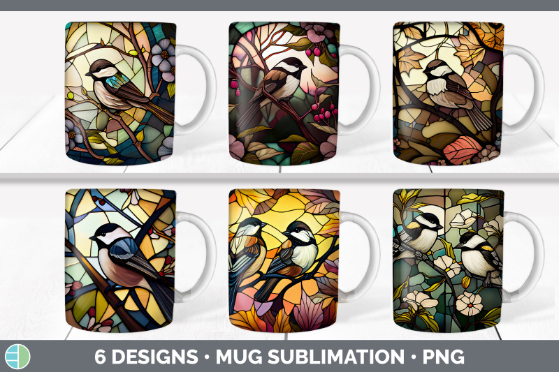 stained-glass-chickadee-bird-mug-wrap-sublimation-coffee-cup-designs