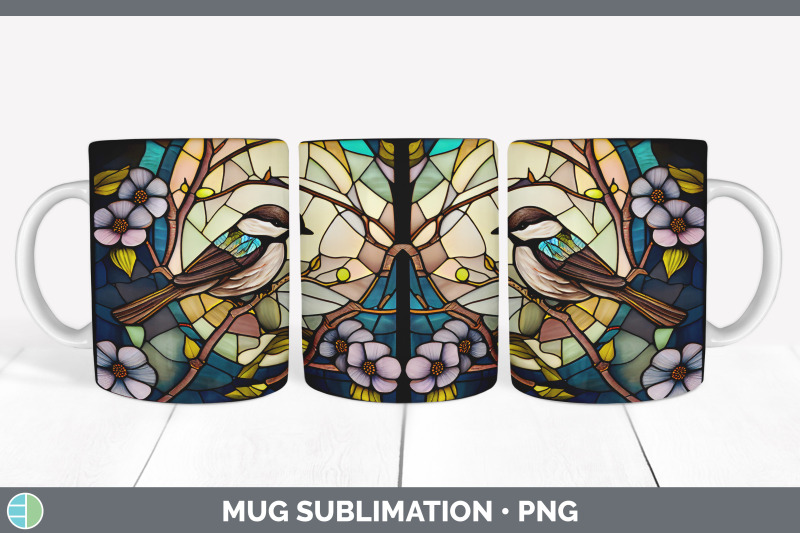 stained-glass-chickadee-bird-mug-wrap-sublimation-coffee-cup-designs