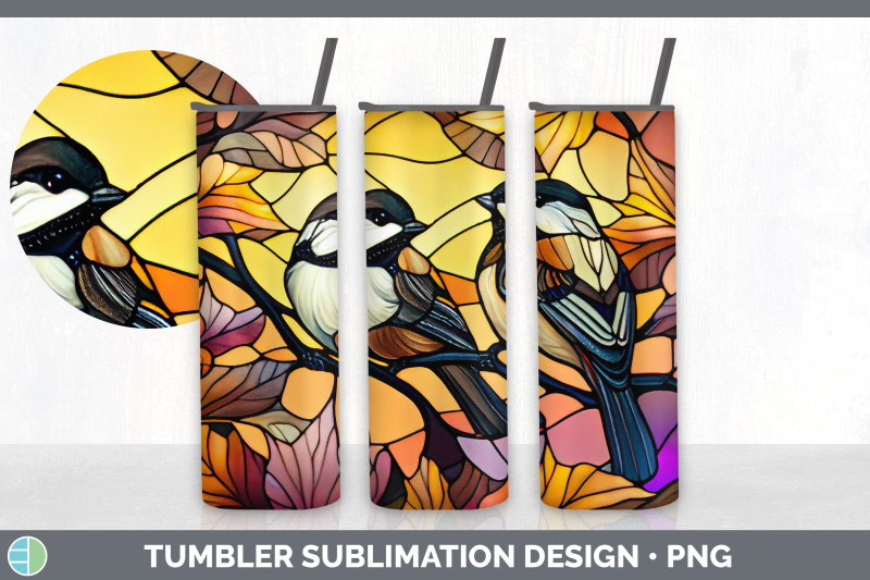 stained-glass-chickadee-bird-tumbler-sublimation-20-oz-skinny-tumble