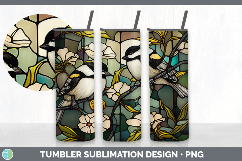 stained-glass-chickadee-bird-tumbler-sublimation-20-oz-skinny-tumble