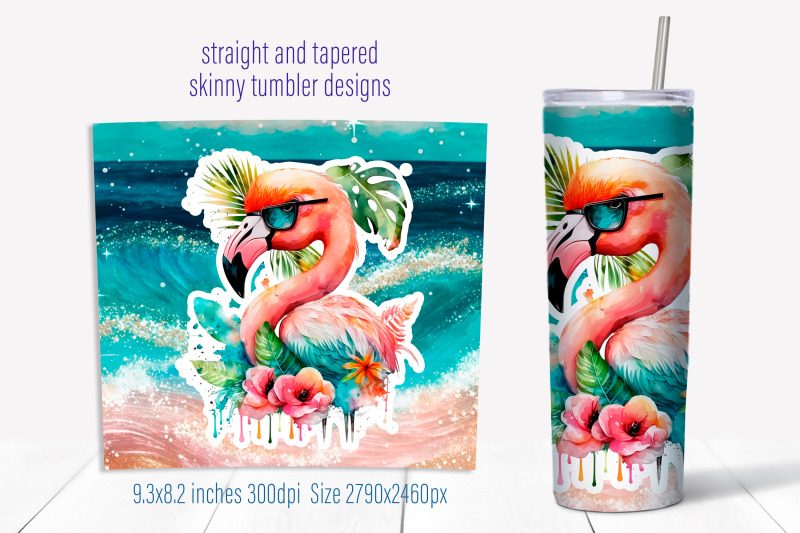 summer-tumbler-sublimation-png-flamingo-tumbler-wrap-design