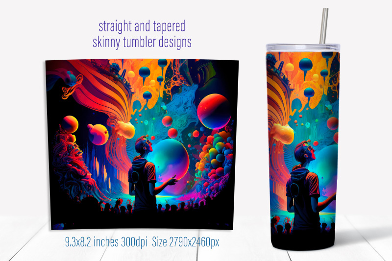 summer-tumbler-sublimation-png-music-tumbler-wrap-design