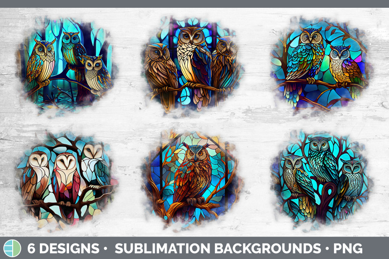 stained-glass-owl-bird-grunge-background-sublimation-distressed-back