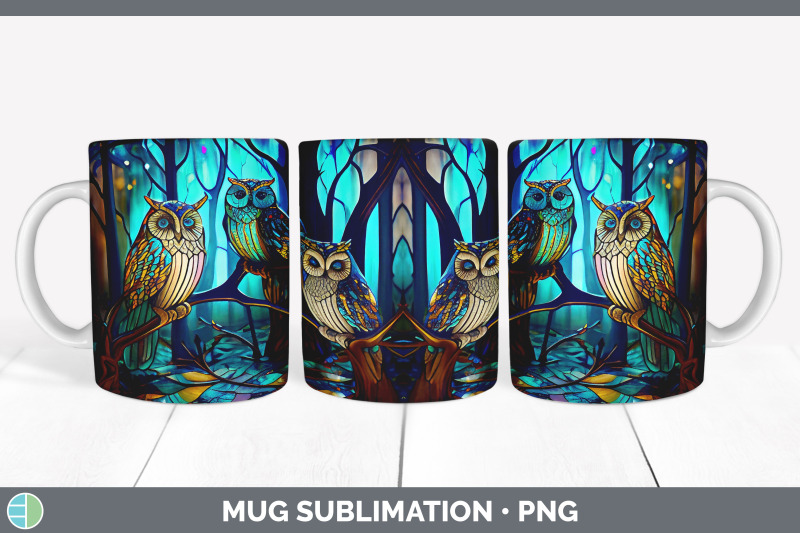 stained-glass-owl-bird-mug-wrap-sublimation-coffee-cup-designs-bundl