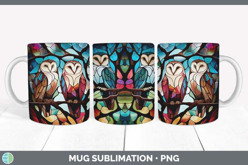 stained-glass-owl-bird-mug-wrap-sublimation-coffee-cup-designs-bundl