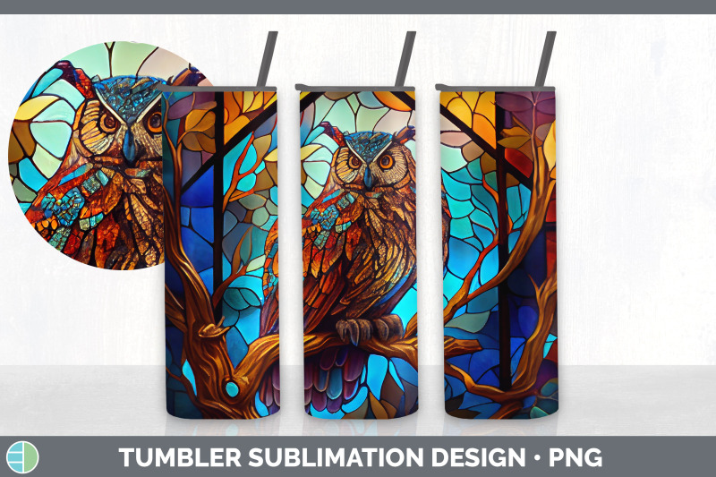 stained-glass-owl-bird-tumbler-sublimation-20-oz-skinny-tumbler-desi