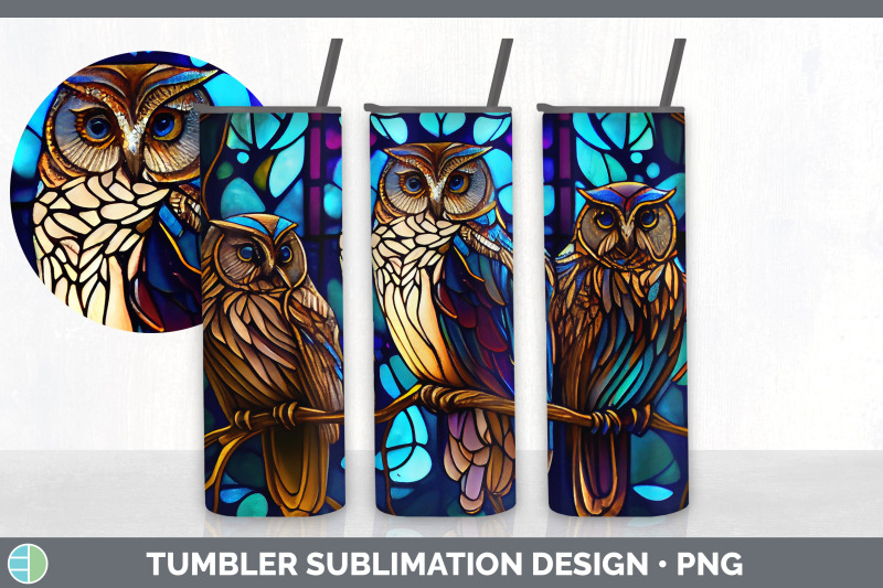 stained-glass-owl-bird-tumbler-sublimation-20-oz-skinny-tumbler-desi