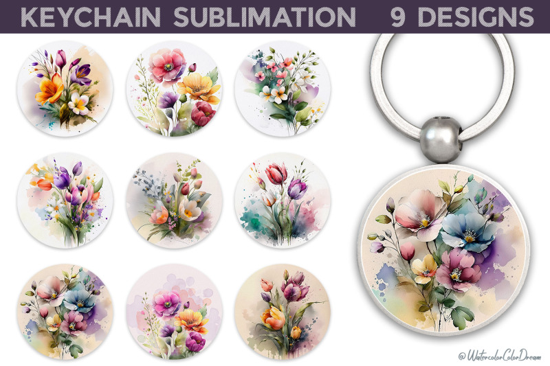 mega-keychain-bundle-round-sublimation-key-keychain-nbsp