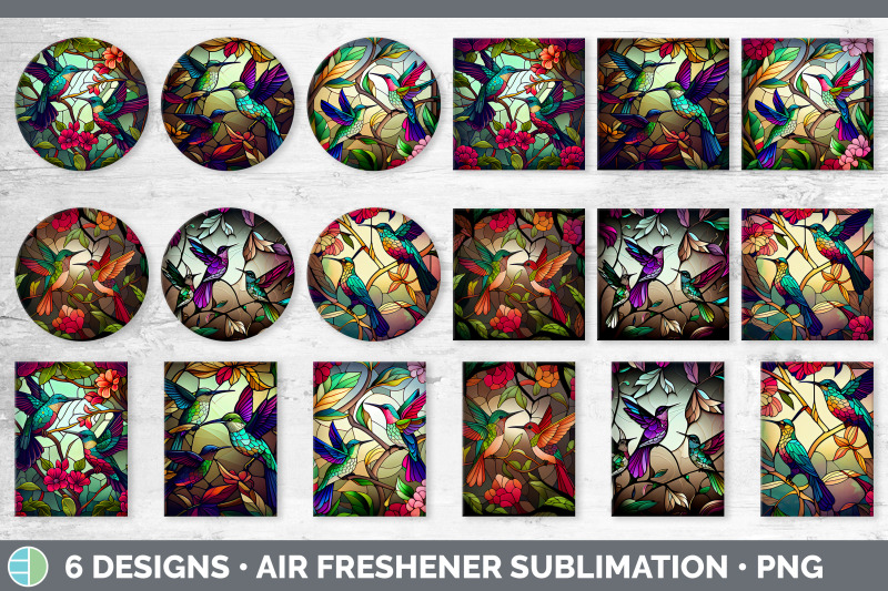 stained-glass-hummingbird-bird-air-freshener-sublimation-car-freshen