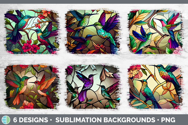 stained-glass-hummingbird-bird-distressed-background-sublimation-bac