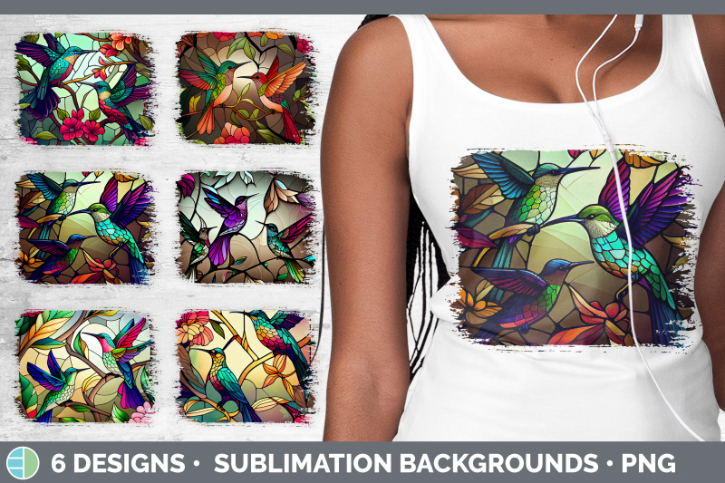 stained-glass-hummingbird-bird-distressed-background-sublimation-bac