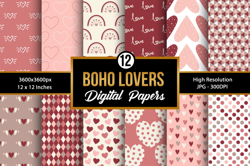 boho-loving-hearts-seamless-pattern-digital-papers