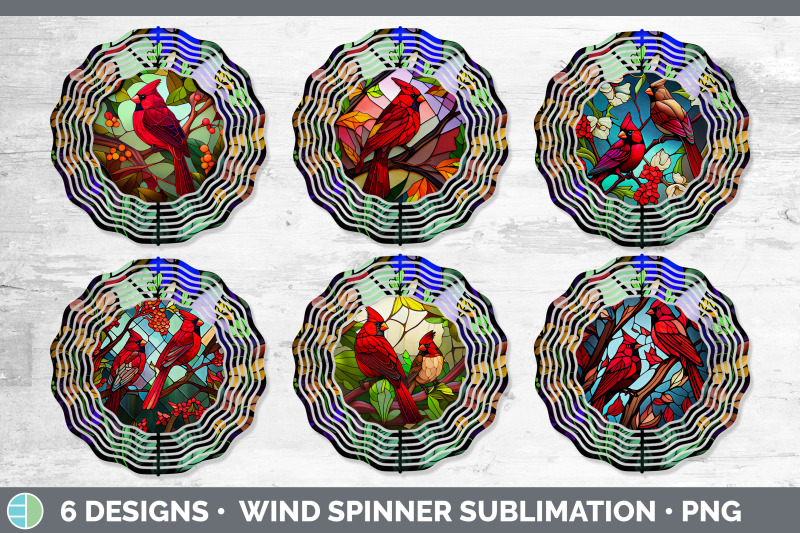 stained-glass-cardinal-bird-wind-spinner-sublimation-spinner-designs