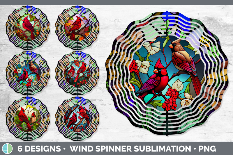 stained-glass-cardinal-bird-wind-spinner-sublimation-spinner-designs