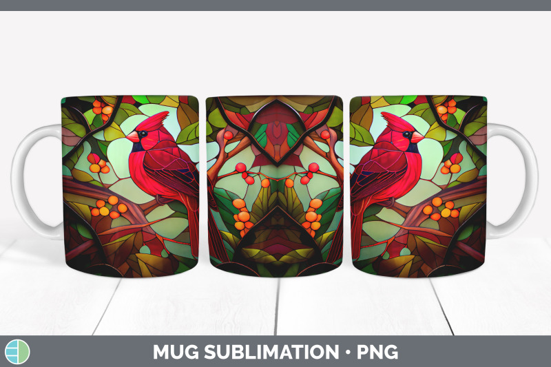 stained-glass-cardinal-bird-mug-wrap-sublimation-coffee-cup-designs