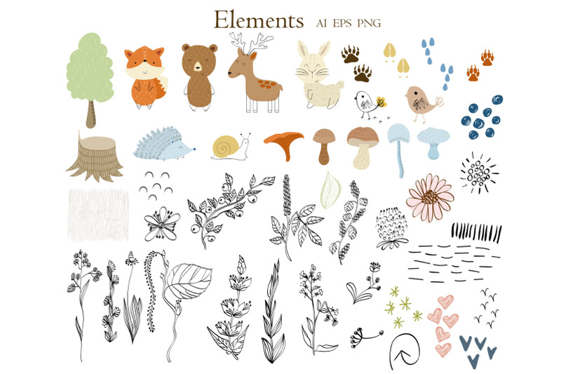 vector-forest-animals-clipart