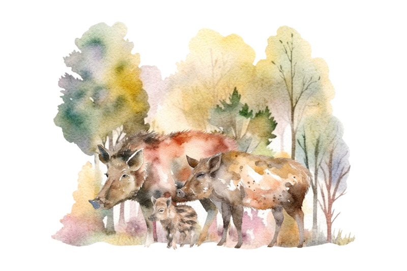 forest-animals-backgrounds-clipart-bundle