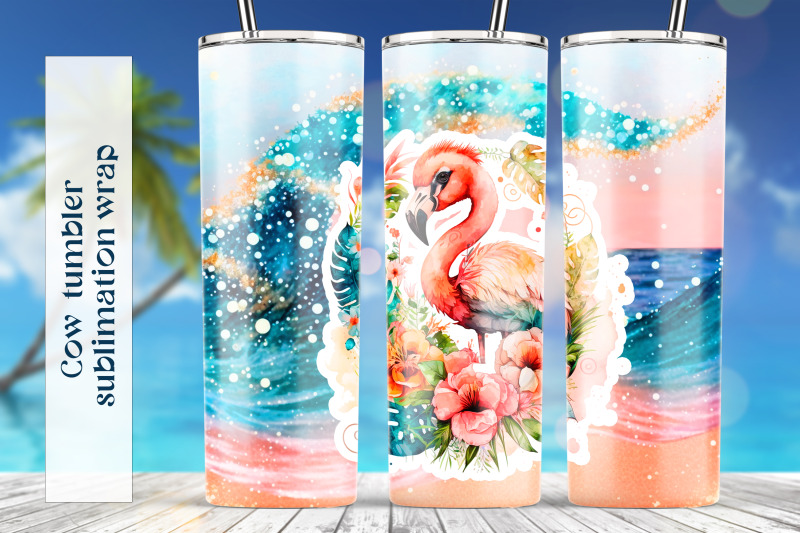 summer-tumbler-sublimation-png-flamingo-tumbler-wrap-design