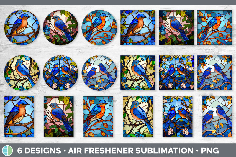 stained-glass-eastern-bluebird-bird-air-freshener-sublimation-car-fr