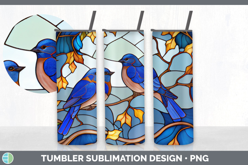 stained-glass-eastern-bluebird-bird-tumbler-sublimation-20-oz-skinny