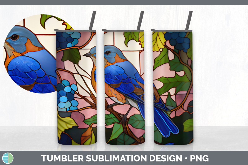 stained-glass-eastern-bluebird-bird-tumbler-sublimation-20-oz-skinny