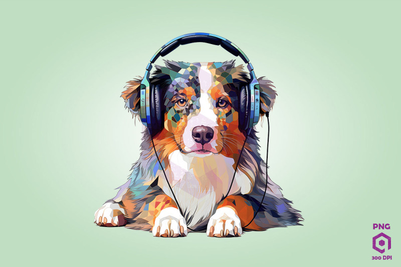 australian-shepherd-wearing-headphones