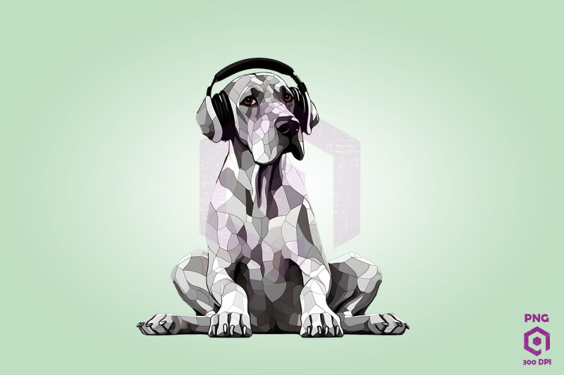 great-dane-wearing-headphones