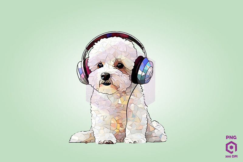 poodle-wearing-headphones