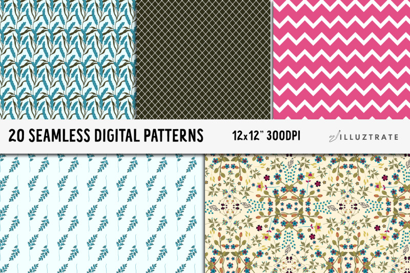 wild-flowers-digital-paper-spring-seamless-patterns