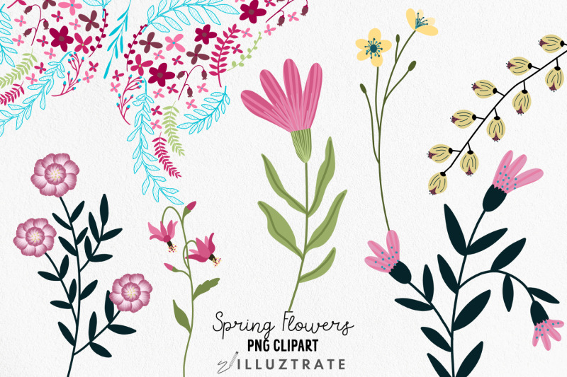 spring-flowers-png-clipart-wild-flowers-clipart