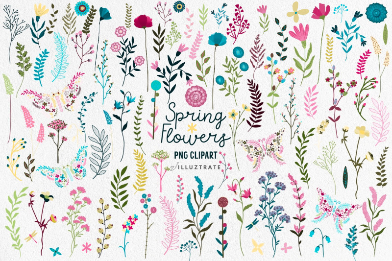 spring-flowers-png-clipart-wild-flowers-clipart