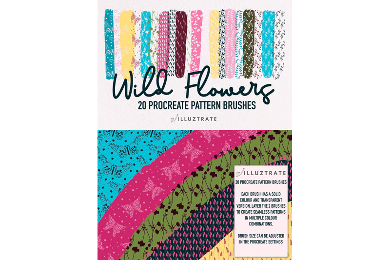 wild-flowers-procreate-pattern-brushes-procreate-brush-set