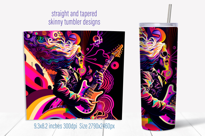 summer-tumbler-sublimation-png-music-tumbler-wrap-design