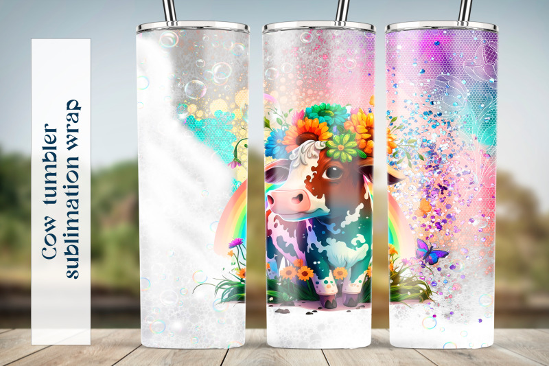 cow-tumbler-sublimation-png-rainbow-tumbler-wrap-design