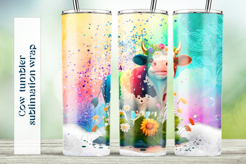 cow-tumbler-sublimation-png-rainbow-tumbler-wrap-design