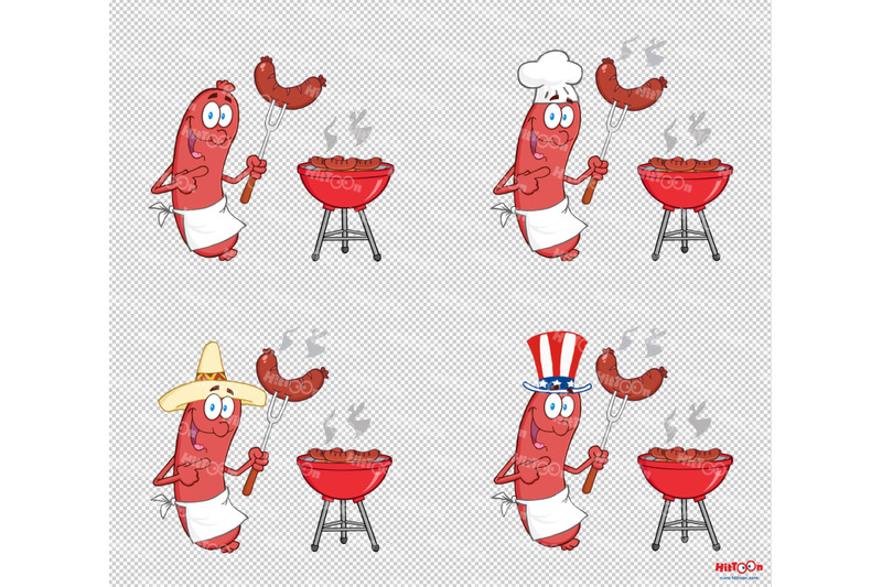 sausage-cartoon-mascot-character