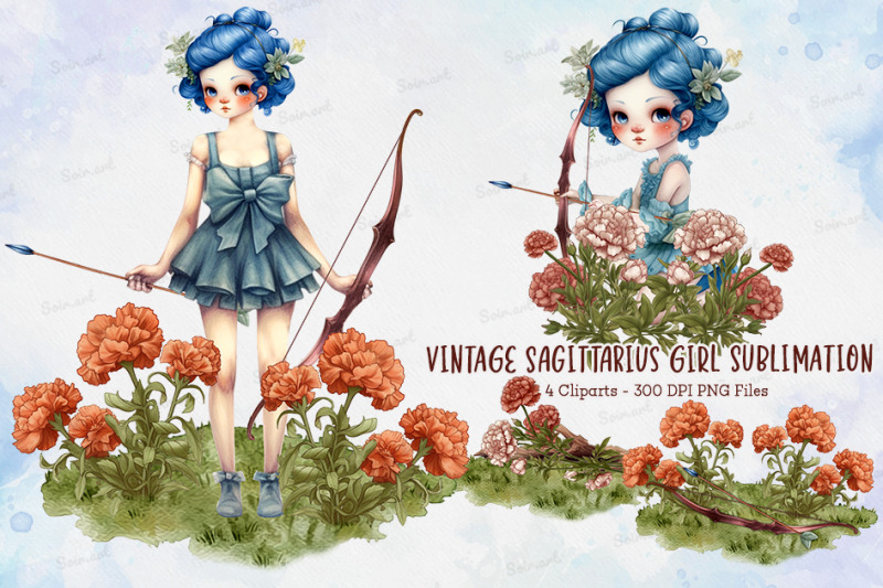 vintage-sagittarius-girl-sublimation