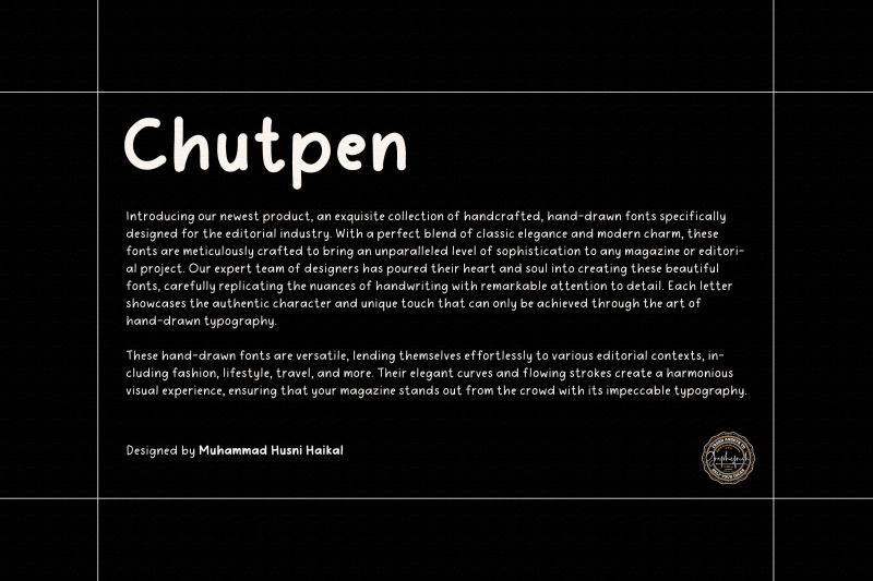 chutpen-the-editorial-font