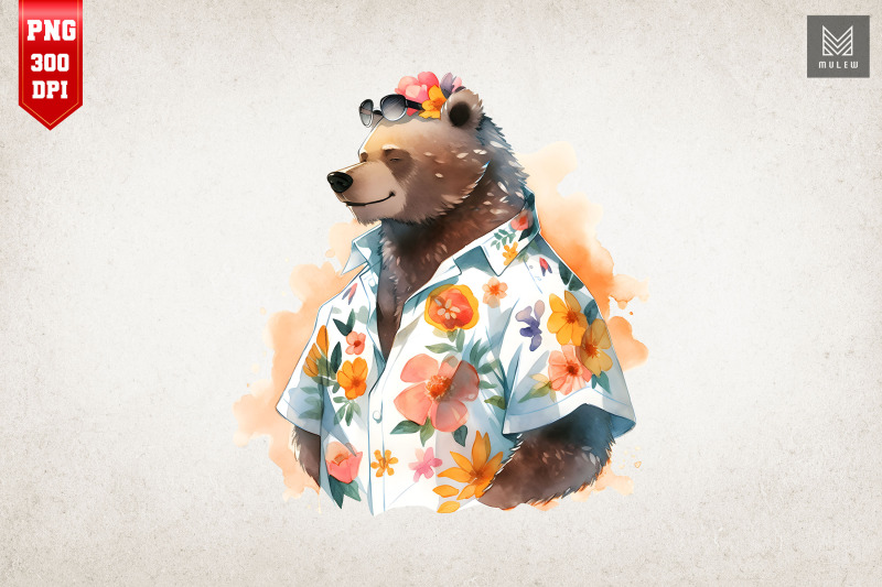 father-bear-summertime-watercolor-bundle