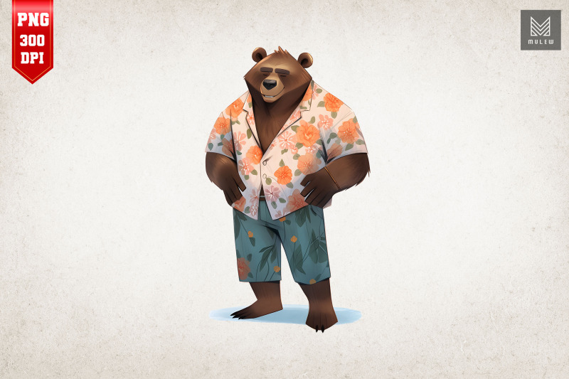 father-bear-summertime-watercolor-bundle