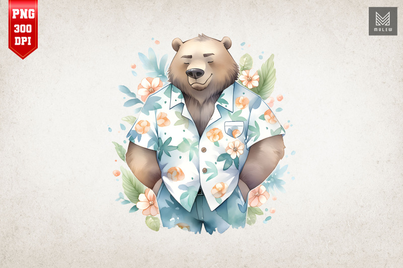 father-bear-summertime-watercolor-bundle