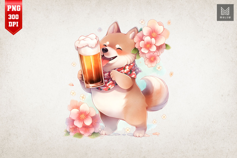 cute-dog-drinking-summertime-bundle