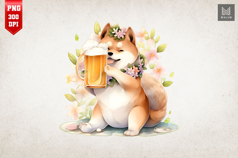 cute-dog-drinking-summertime-bundle