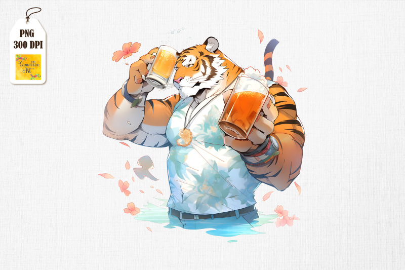 father-tiger-drinking-summertime-bundle