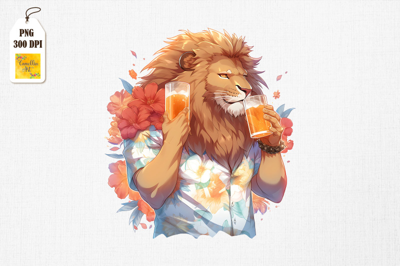 father-lion-drinking-summertime-bundle