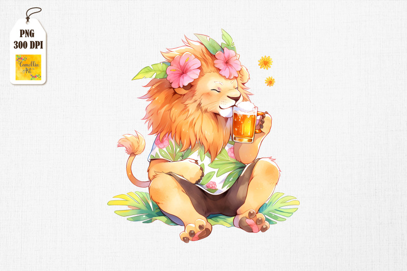 father-lion-drinking-summertime-bundle