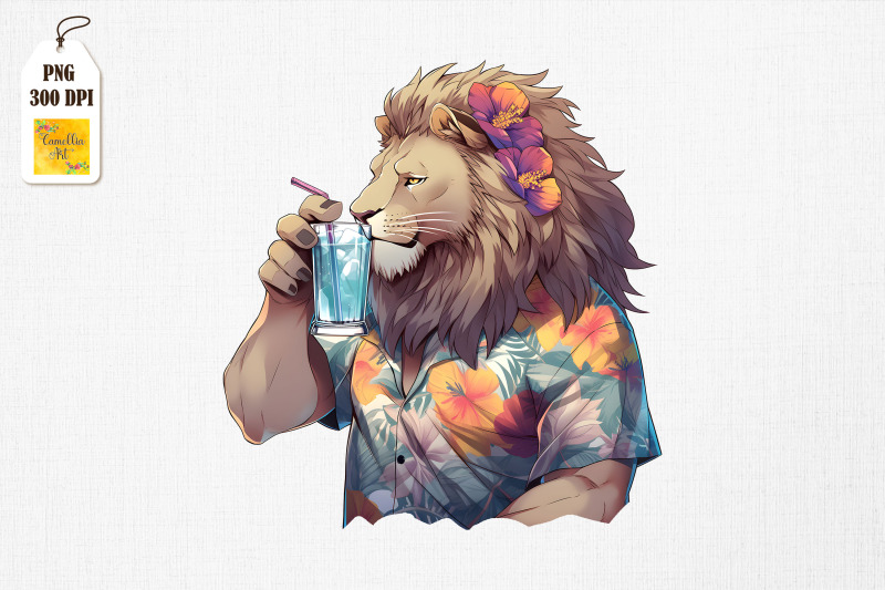 father-lion-drinking-summertime-bundle