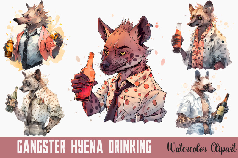 gangster-father-hyena-drinking-bundle