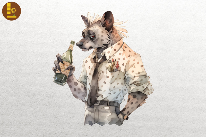 gangster-father-hyena-drinking-bundle